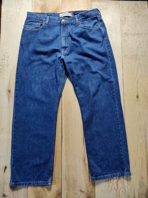 LEVI'S JEANS W38 L30 INDIGO DENIM RELAXED STRAIGHT MID RISE MENS made in mexico