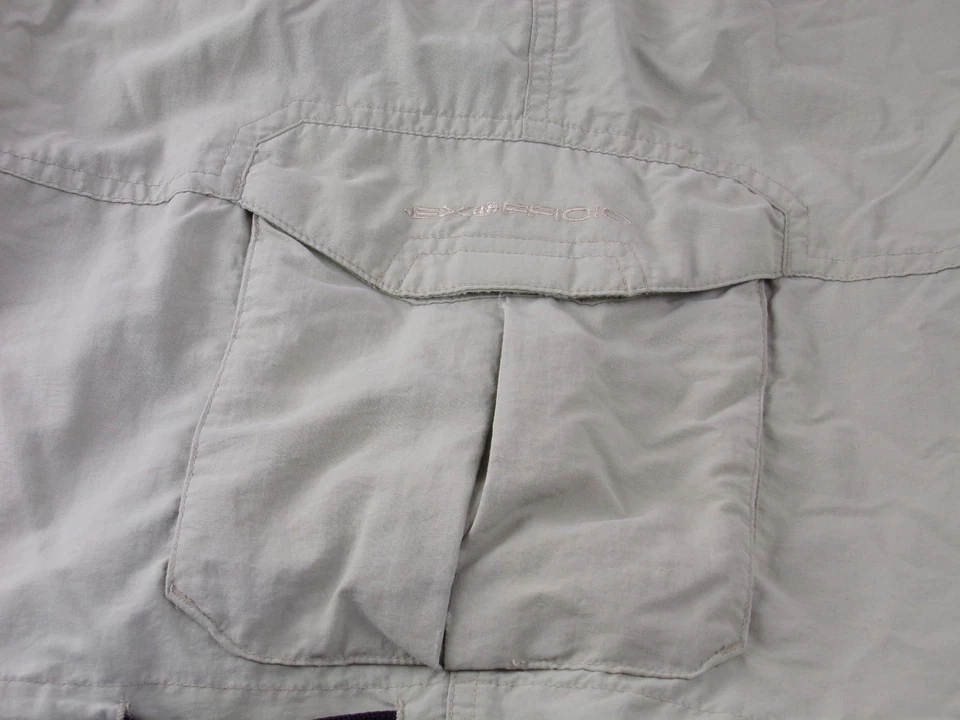 Pantalones Cortos Carga Pesca Exofficio 38 Verde Cinturón 8" Entrepierna 7 Bolsillos Secado Rápido Foto 4 de 4