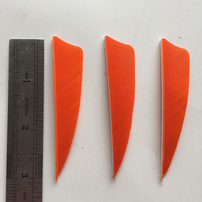 50 Piume Freccia Tiro Con L'Arco 3 Pollici Scudo Gradiente Nero - Fletchings Per Caccia