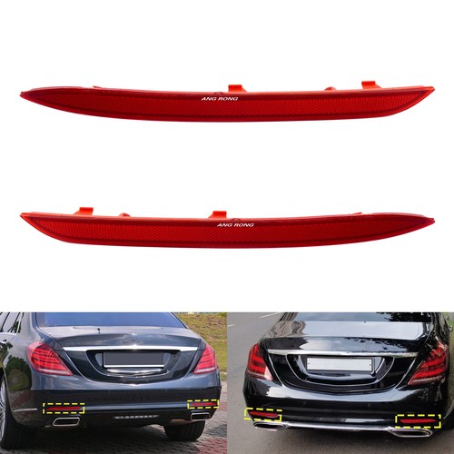 Rot Rückstrahler LINKS / RECHTS Reflektor für 13-17 Mercedes-Benz S-Klasse W222 - Bild 1 von 14