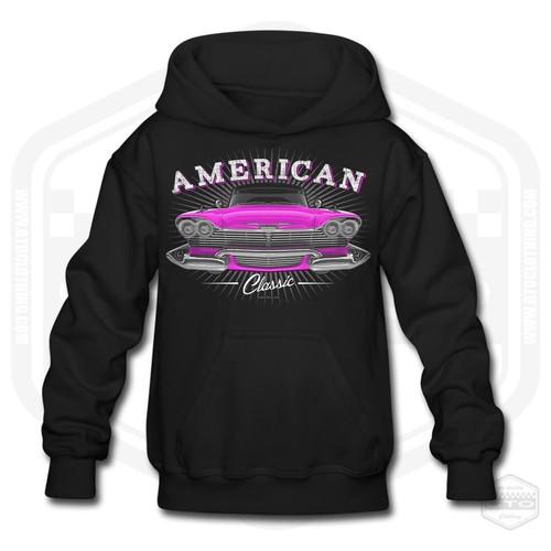 Children's 1958 Plymouth Fury American Classic Car Hoodie - Picture 7 of 18