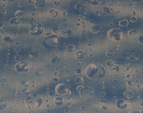 BLUE bubbles COTTON FABRIC FAT QUARTER 18" x 22" - Picture 2 of 2