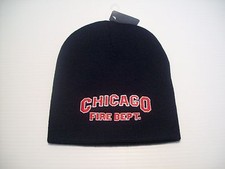 Chicago Fire Department Hat Block Letter Beanie 8"
