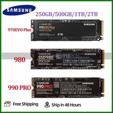 SAMSUNG SSD 970EVO Plus/980/990 PRO 250GB 500GB 1TB 2TB PCIe 3.0×4 NVMe M.2 Lot
