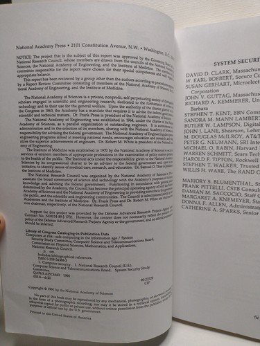 Computers at Risk: Safe Computing in the Information Age by National Academy Pr. - 第 4/15 張圖片