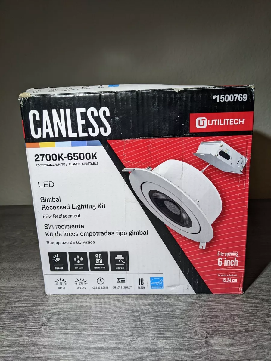 Utilitech Canless Recessed Light Kit 6