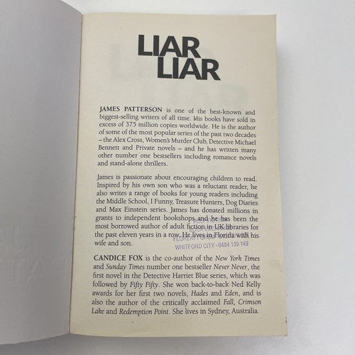 3 x Detective Harriet Blue Paperbacks by James Patterson - Never, Fifty & Liar - Picture 9 of 14