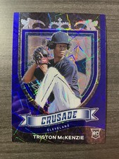 2021 Panini Chronicles Crusade Triston McKenzie #2 Blue Velocity RC Rookie
