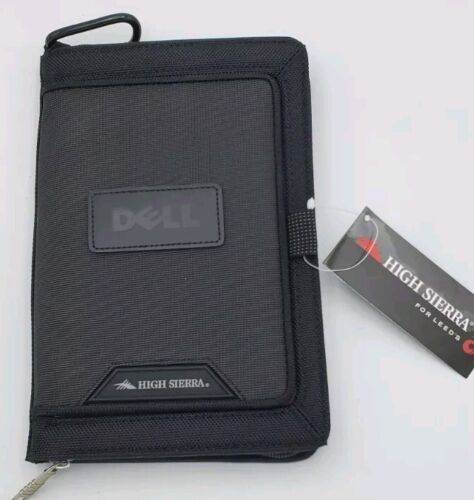 High Sierra Dell Swag Travel Wallet Front Magnetic Window Zip Close Notepd Black - Picture 18 of 18