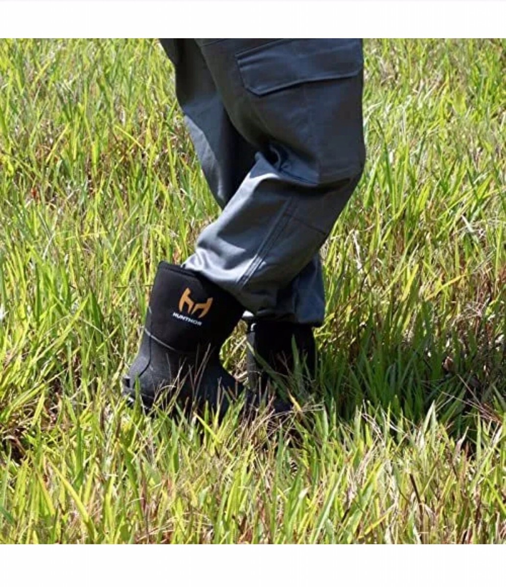 Bottes De Travail Hunthor Homme - Caoutchouc 7mm - Bout Acier - Anti-perforation 1100N - EVA