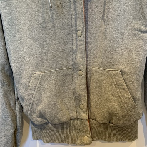Nike Reversible Jacket Womens Size Small Orange Grey Sample Hooded - Picture 13 of 23