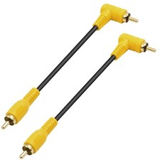 2x RCA Phono Male to Male Audio Subwoofer Cable for Amplifiers Home Theater HDTV