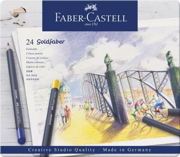 Farbstift Goldfaber 24-Metalletui