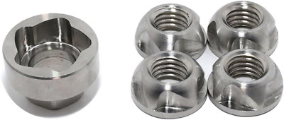 M6 Premium 316 Stainless Steel Anti-Theft Locking Nuts Security Hardware Kit for