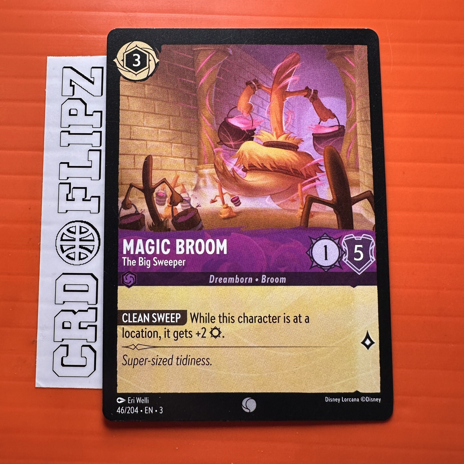 Magic Broom Into the Inklands 46/204 Lorcana TCG Card NM/M Regular