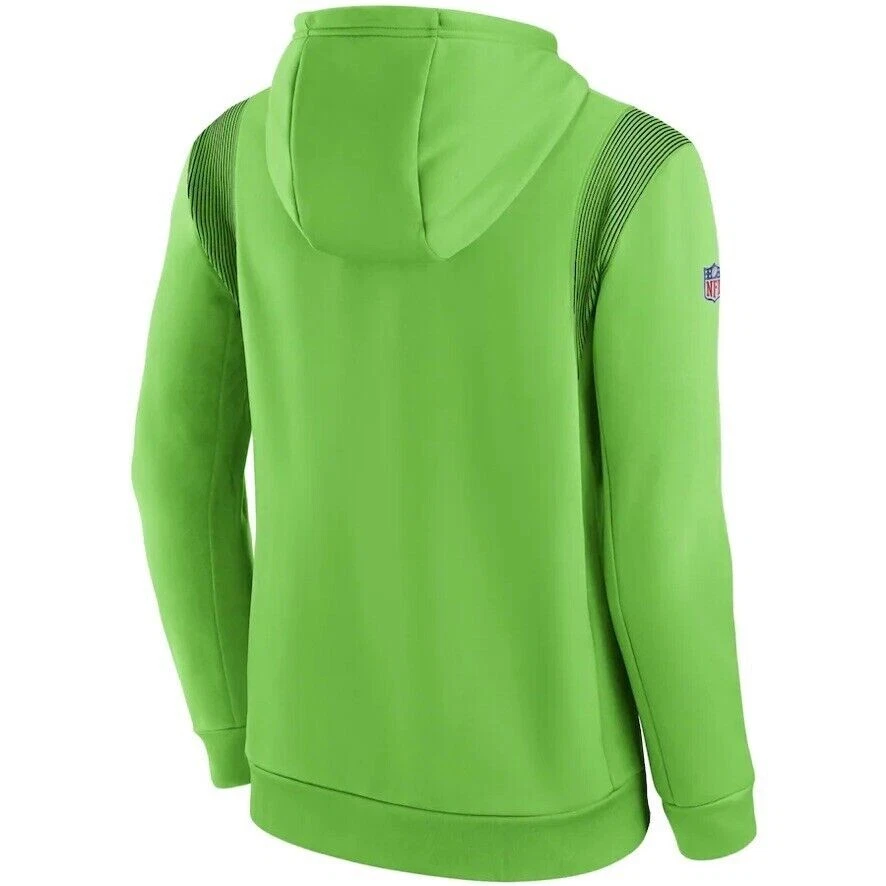 COACH Felpa con cappuccio Nike Dri Fit On Field SEATTLE SEAHAWKS Sideline M piccola media