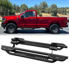 Side Step Nerf Bar For 2015-2025 Ford F150/F250/F350/F450/F550 reqular Cab 2door