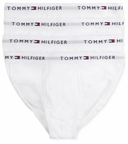 4 TOMMY HILFIGER MENS WHITE GRAY NAVY 100% COTTON CLASSICS BRIEFS SIZES S M L XL - Picture 18 of 62