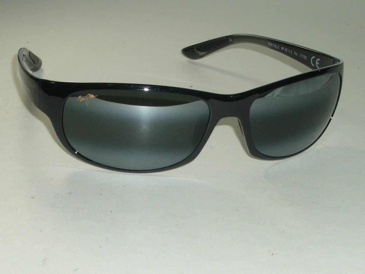 マウイジム　サングラス　MJ417-02J MAUI JIM MJ-417-02J SLEEK BLACK SPORT DOUBLE SILVER GRADIENT