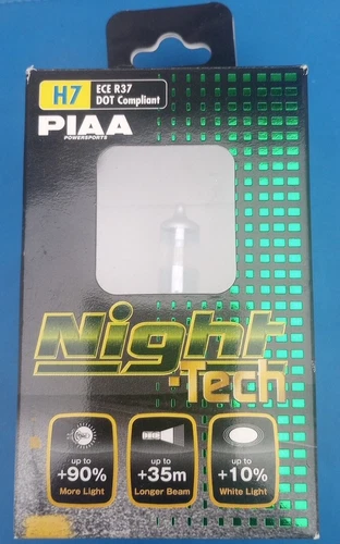 Night Tech  H7 ECE DOT Compliant PIAA Power Sports Light Bulb (New Never Used) 