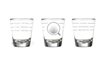 Espresso Shot Glass with Measurement Lines for Barista 1.25 Oz. 