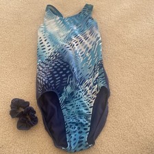 Gk Adults XS Leotard With Matching Scrunchie Euc 