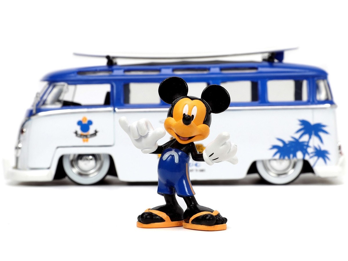 JADA ミッキーマウス フォルクスワーゲン T1 バス Amazon.com: Jada Toys Disney Mickey and Friends 1:24