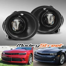 For 2014-2015 Chevy Camaro Clear Lens Fog Lights Driver Passenger Assembly Pair