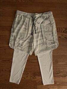 Asrv Aesthetic Revolution Train Lite 2 In 1 Legging Short White Camo Size M Ebay