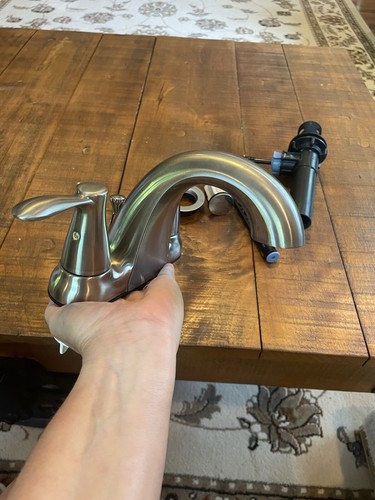 Glacier Bay Brushed Nickel Faucet For Bathroom - Bild 3 von 16