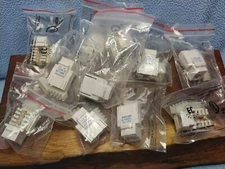 (11) Keystone T568A/B Jack Cat 5e NOD White In Pkg