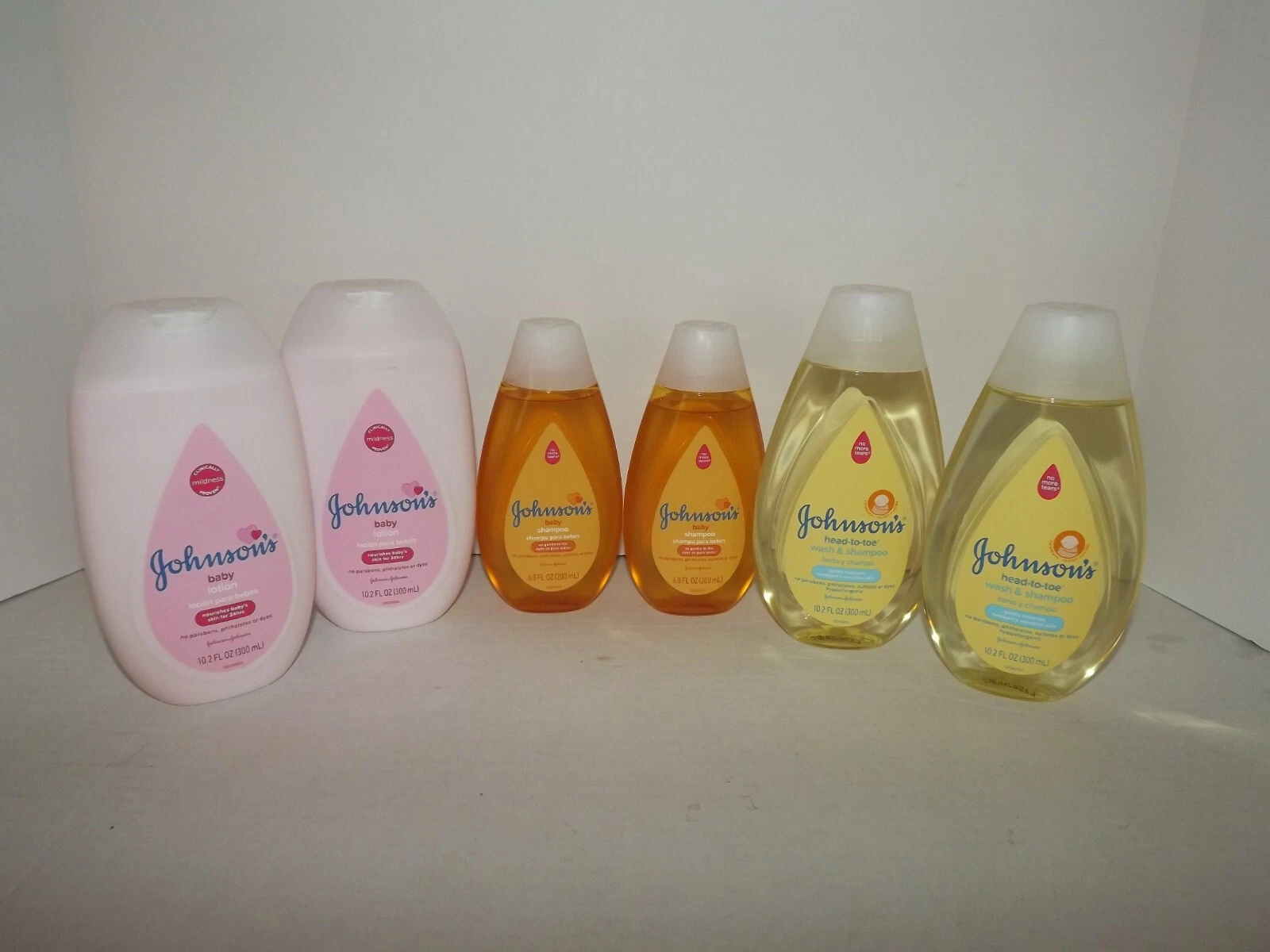 Lot of 6 Johnson's 2 Baby Lotion 2 Shampoo 2 Wash & Shampoo New (S)
Opens in a new window or tab
