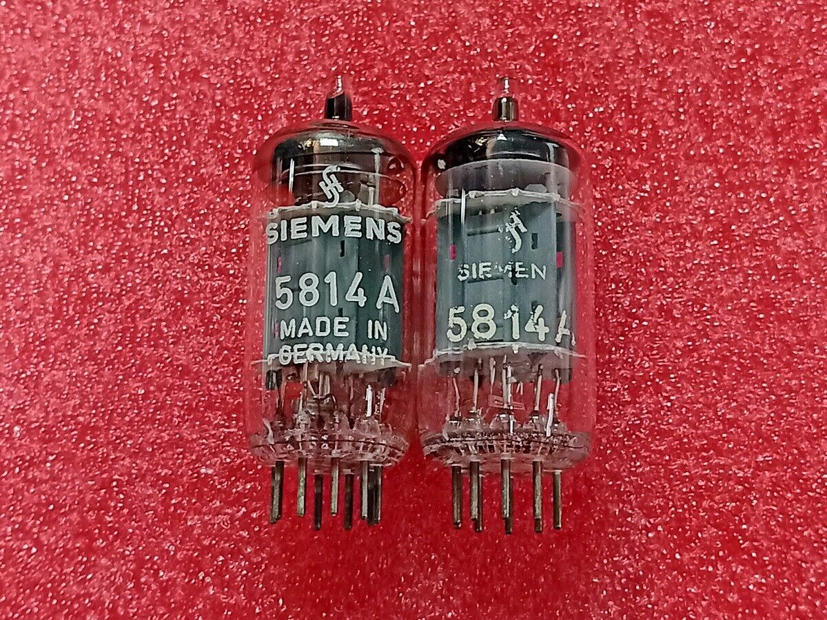 2 pc SIEMENS 5814A E82CC tube Premium quality long plate 2 pc SIEMENS 5814A E82CC tube Premium quality long plate