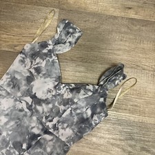 Jenny Yoo Collection Women’s Gray Floral Print Bridesmaid Formal Dress Size 8