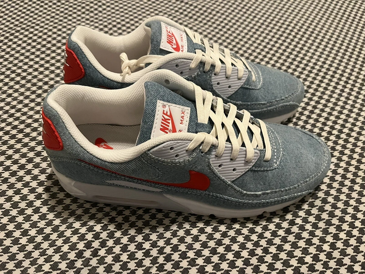 nike air max 90 lightwash denim