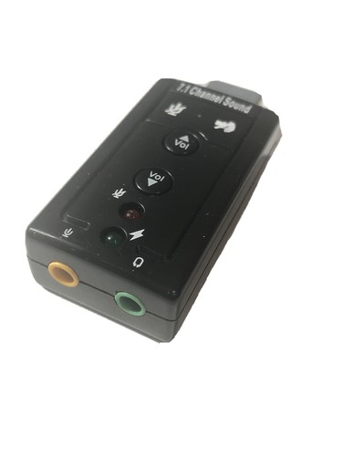 7.1 Channel External USB Audio Sound Card Adapter 3.5mm Jack Stereo Headset - Picture 3 of 3