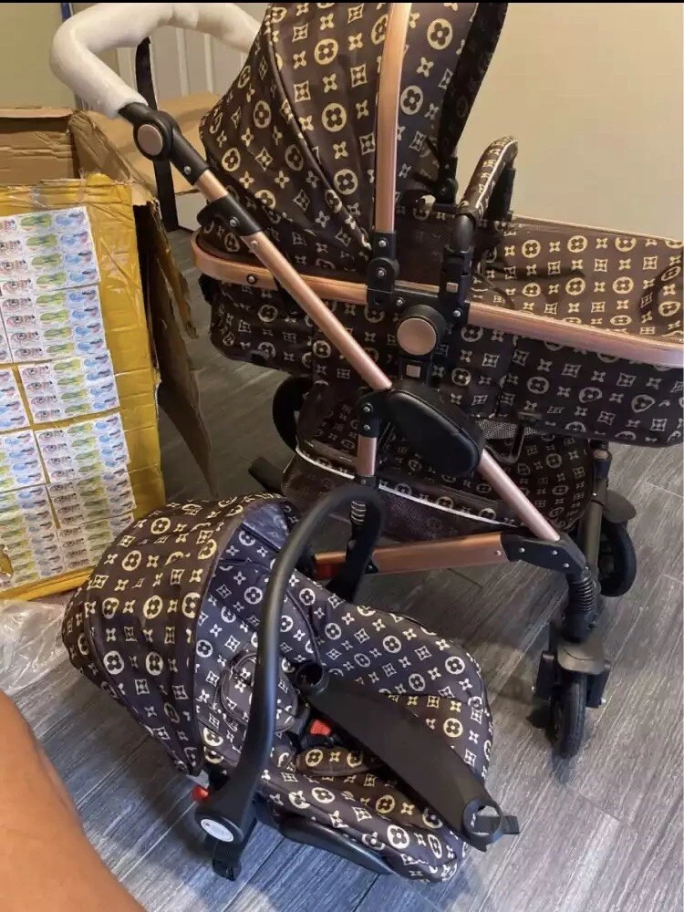 louis vuitton designer luxury dog stroller