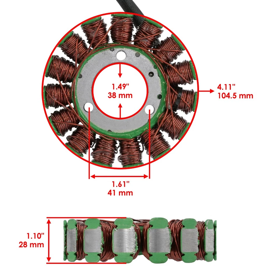 Stator for Suzuki GSX-R1000 GSXR1000 GSX R1000 2005 2006 - Image 2 of 4
