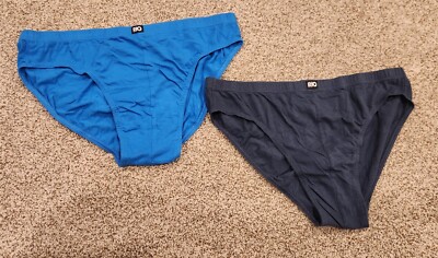 Men's Rio Bikini Hipster Brief Underwear 2-Pack MXL47W Blue Size XL ...