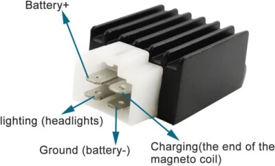 Kandi GK125M, Magnum 125,Mini Fox 125, GoKart Voltage Regulator Rectifier