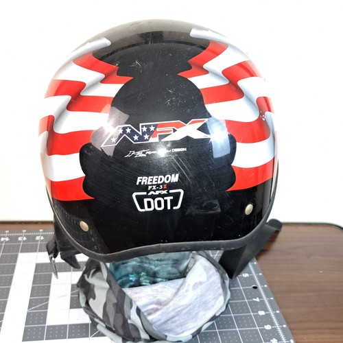 AFX Freedom FX-3 Helmet, DOT Approved, Motorcycle Helmet, Size S 7 - 7 1/8 - Picture 3 of 9