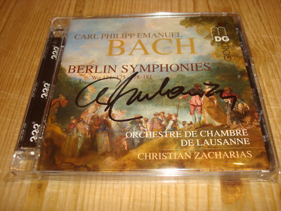 CHRISTIAN ZACHARIAS C.P.E. Bach Berlin Symphonies MDG GOLD SACD Signed Signiert