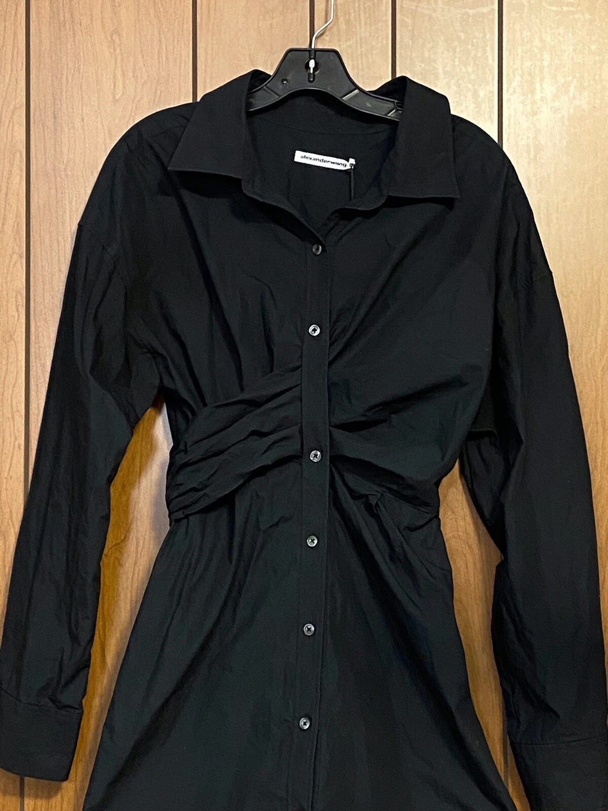 Alexander Wang minidress nero abbottonato taglia 4