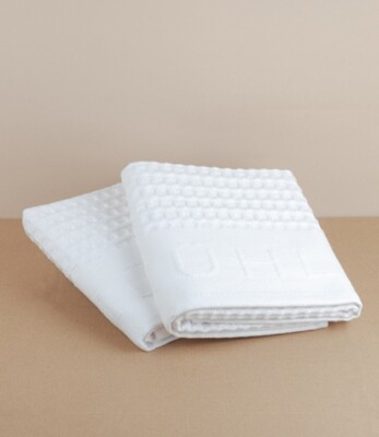 Mühle Shave Towel 2 Pack Waffle Pique 100% Cotton 23 5/8x17 11/16in Man Gift Dad