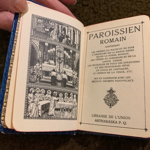VINTAGE 1935 BUCH PAROISSIEN ROMAIN CONTENANT LA MESSE ET L'OFFICE - Bild 2 von 11