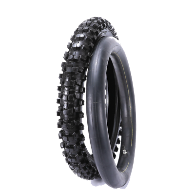 Jeu De Pneus Tout-Terrain Dirt Bike - Avant 80/100-21, Arrière 110/90-18, Knobby, Neuf