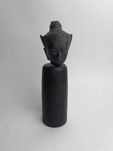 Mid/Late Ayutthaya Bronze Thai Buddha Head