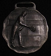 VINTAGE ANTIQUE? TENNIS WATCH FOB MEDAL
