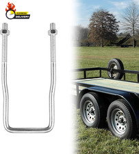 U-Bolt Spare Tire Carrier Holder Bracket for Trailer Side Mount 4 or 5 Lug Zinc