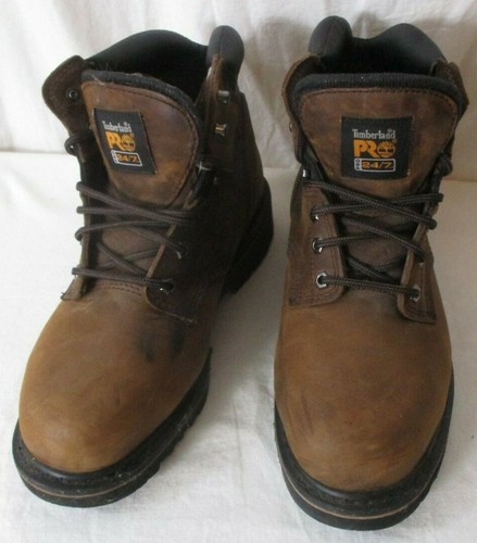 Timberland Pro 33034 Pit Boss Puntera De Acero Para Hombres 24/7 Botas De  Trabajo Marrón 6\
